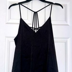 No Boundaries Black Racerback Spaghetti Strap